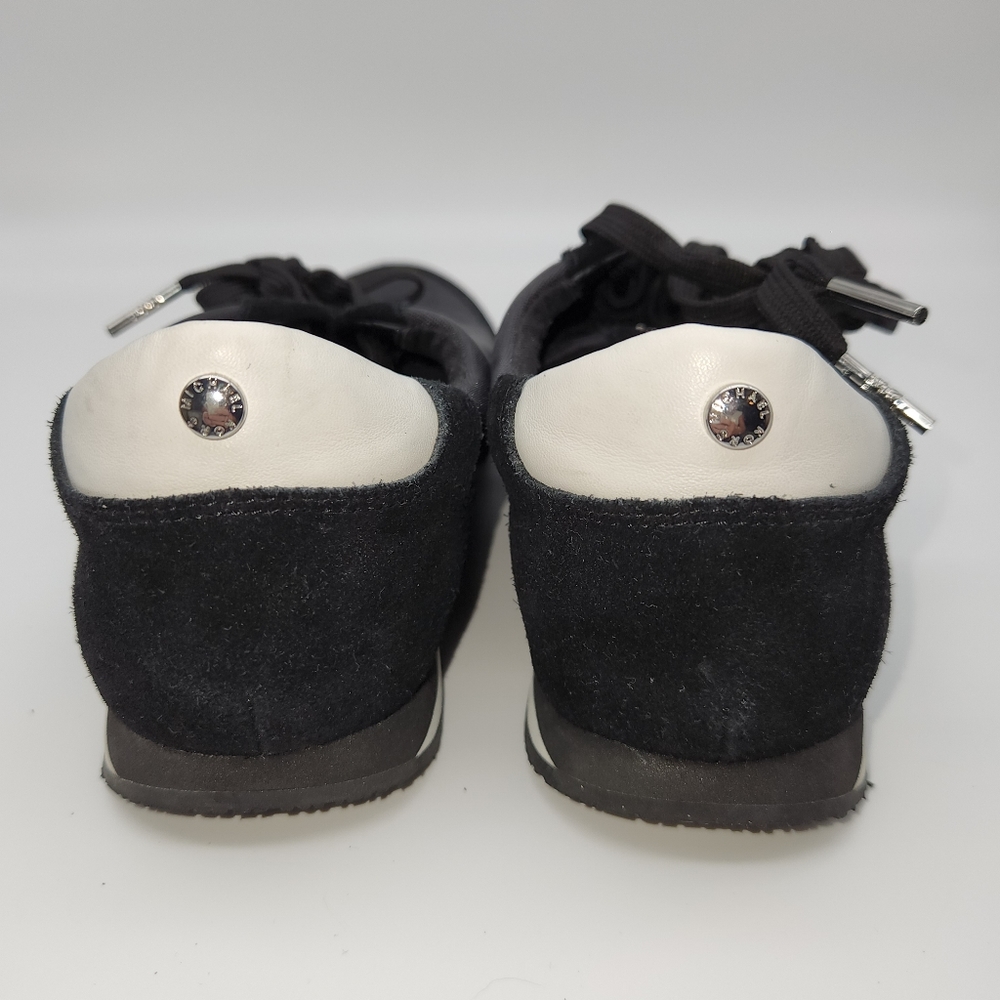 Michael Kors Stanton Trainer in Black with White - Picture 4 of 5